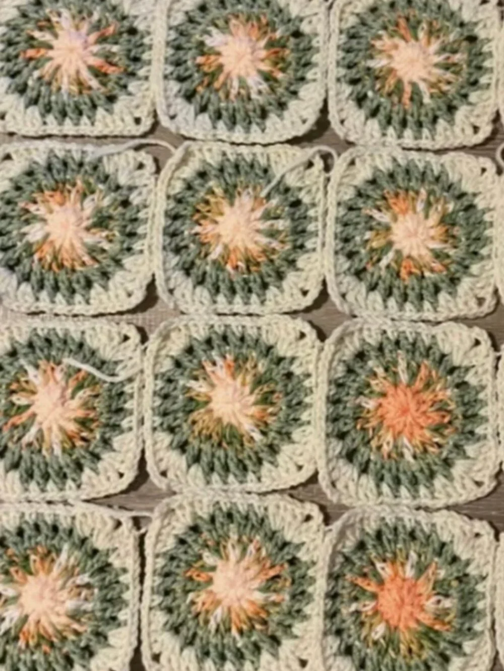 20 Handmade Starburst Squares - Orange Blossom DIY Fashion & Home